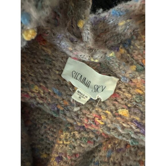 Sienna Sky Speckled Colorful Pink Cardigan Sweater With Pockets Size S - Picture 3 of 3